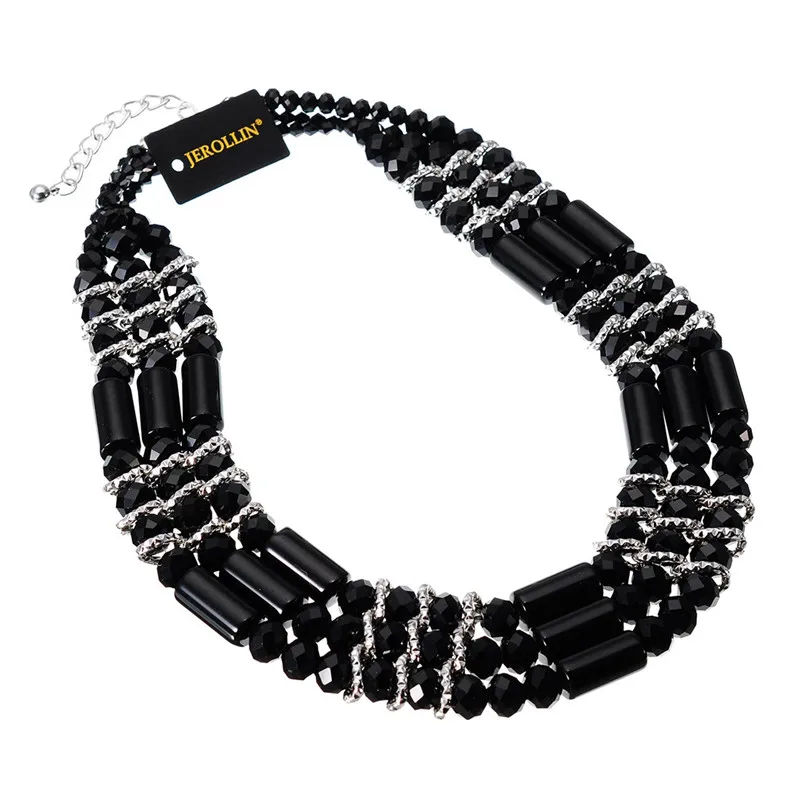 Vintage Style Statement Big Crystal Pendant Women Neckalces Antique Chain Choker Necklace For Fashion Jewelry | Украшения и