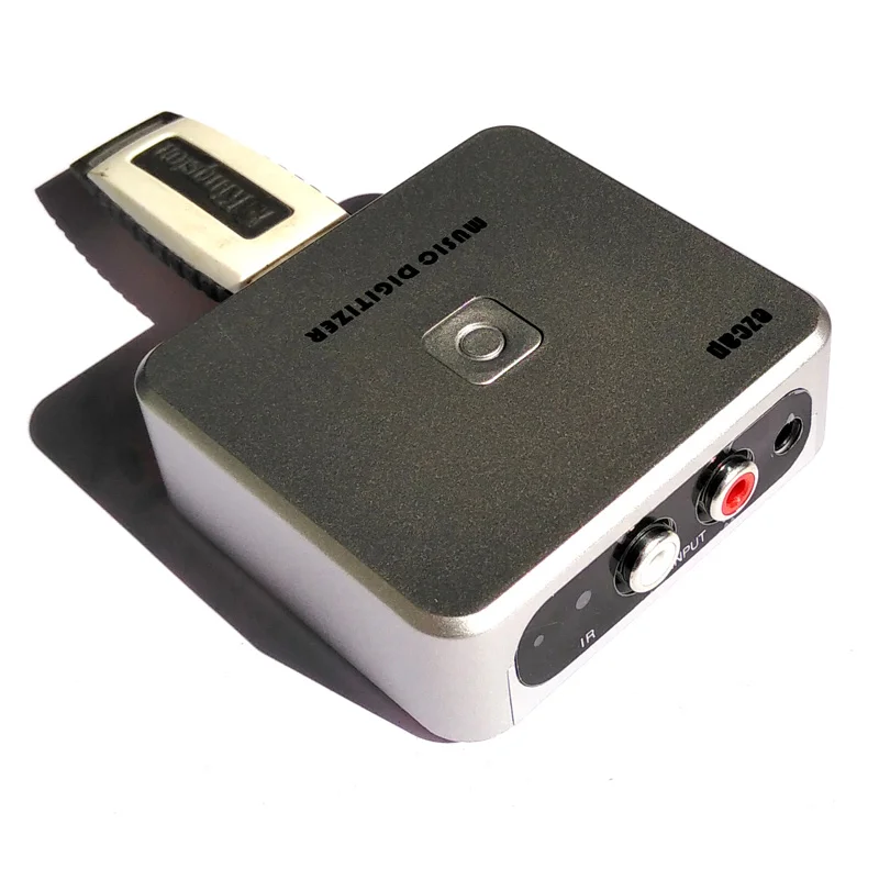 

Analog audio to mp3 converter, convert old analog music to mp3, save into USB Flash disk or SD Card directly, Free shipping