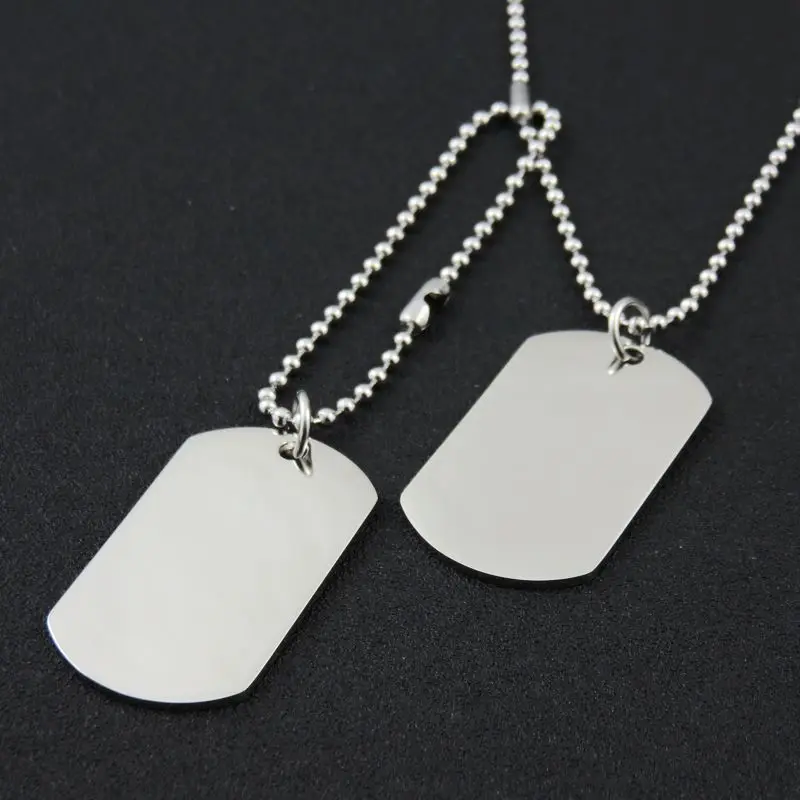 Ярлыки для собак из нержавеющей стали с двойной полировкой ожерелье кулоном