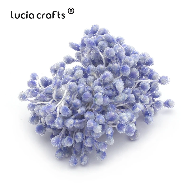 Lucia crafts 5 мм разноцветные варианты стеклянные цветочные тычинки для цветов украшения торта diy пестик тычинка 70 шт./лот D0601