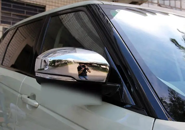 Очень блестящий чехол для бокового зеркала заднего вида Land Rover LR4 Discovery 4 2014 2015 ABS