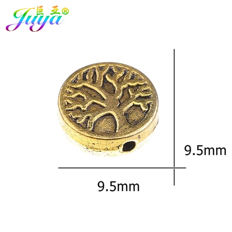 Металлические разделительные бусины Juya 30 шт. оптовая продажа античное золото