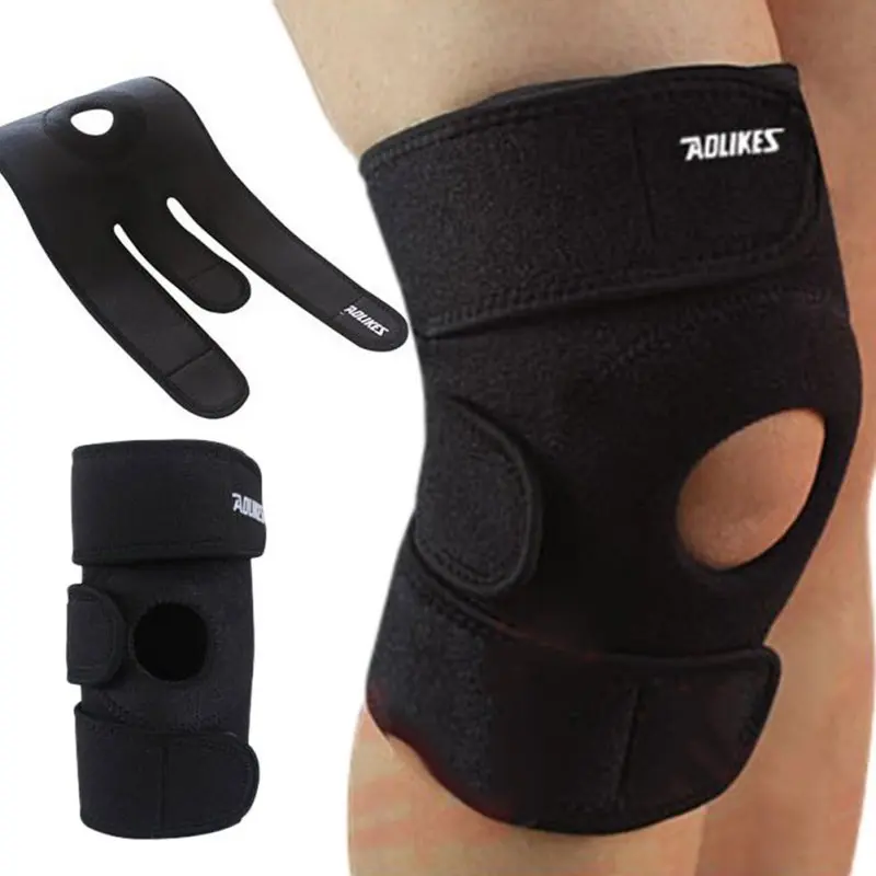 

Adjustable Unisex Knee Pads Stabilizer Sports Outdoor Sports Black Knee Patella Support Brace Sleeve Wrap Knee Protectors