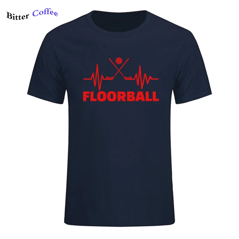 6 Мужская футболка Floorball Fan ECG для мужчин, Качественная мужская футболка с круглым вырезом и коротким рукавом, модная брендовая футболка - Цвет: 6