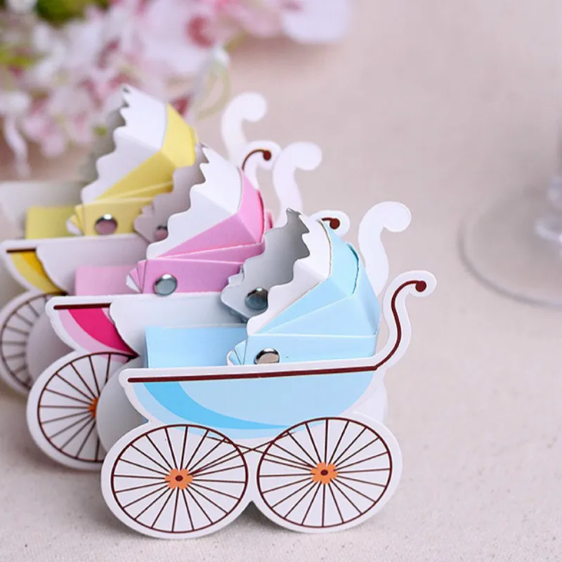 12pc DIY Baby Carriage Candy Box Birthday Boy Shower Favors Souvenirs Kids Party Decoration Gifts | Дом и сад