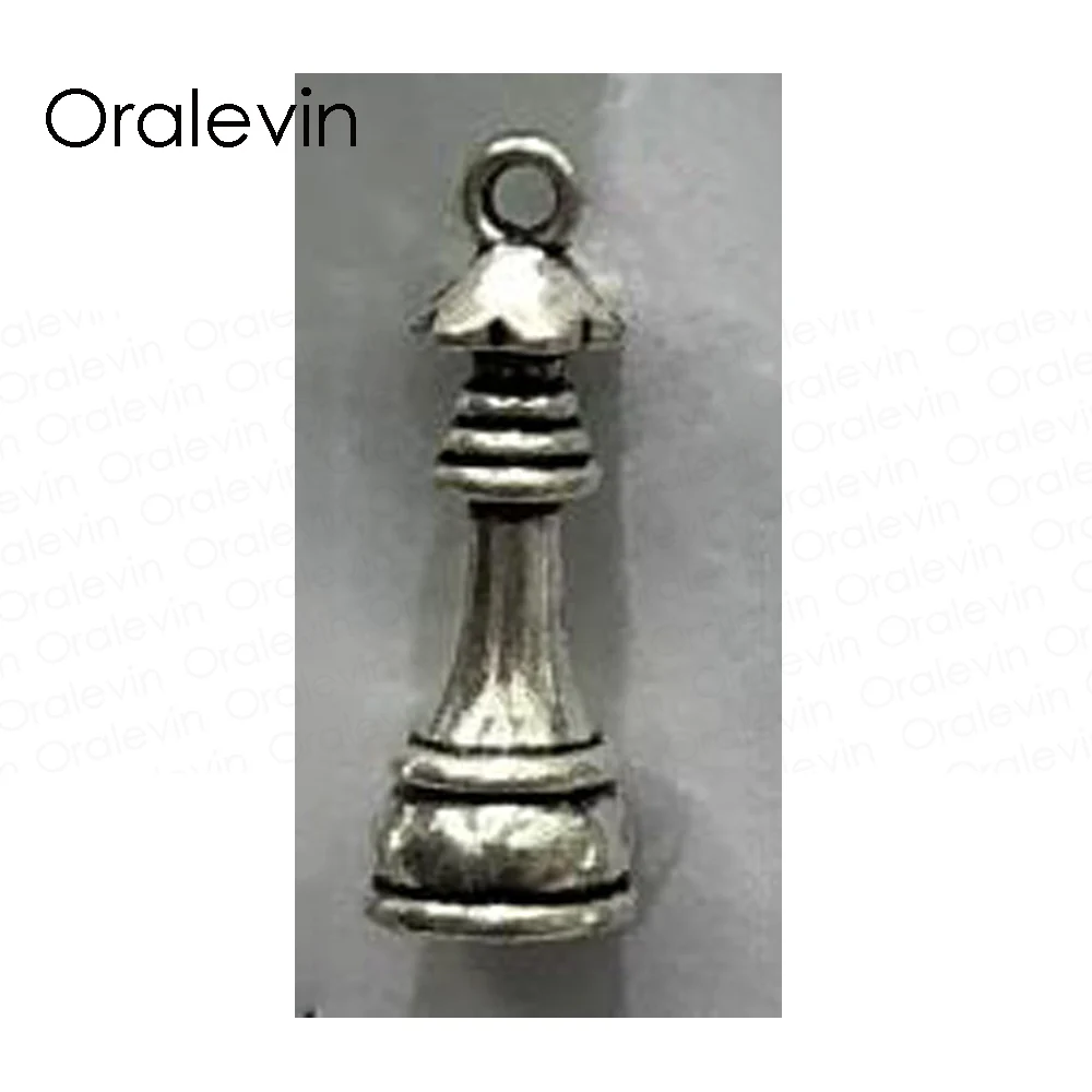 Chess Piece Charm Collection Antique Silver Tone Charms Pendants Jewelry DIY Making Handmade Crafts 30Pcs/Lot | Украшения и