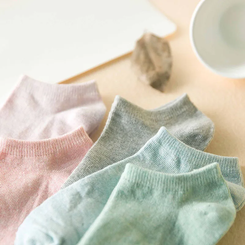 Носки короткие женские 1 пара повседневные милые дышащие хлопковые карамельных