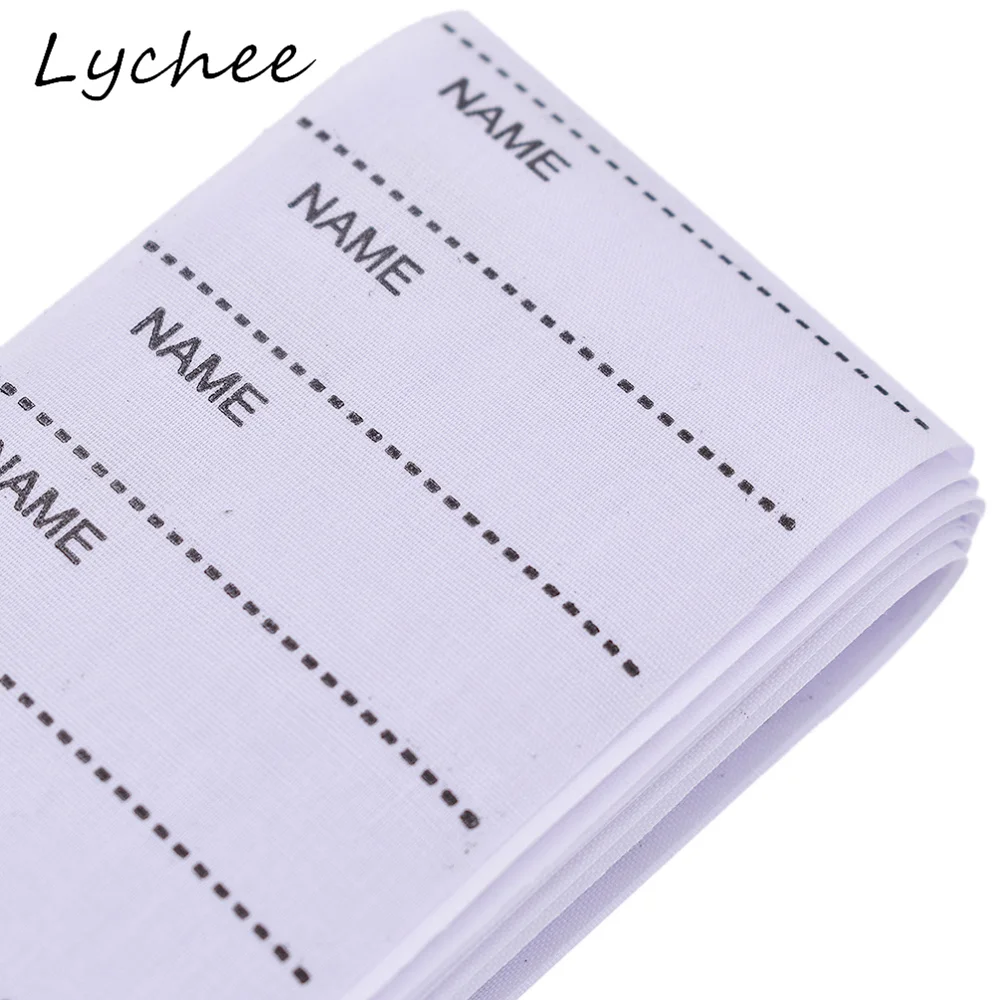 Lychee 100 шт. белая Нетканая ткань наименование этикетки для одежды бирки ручной