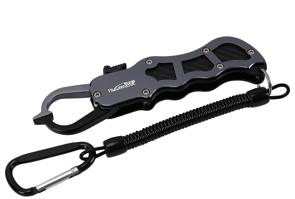 TSURINOYA Fish Grip 170 г мм 165 мм алюминиевый сплав нескользящий рыболовный захват с удерживающей веревкой рыбный контроллер рыболовные снасти инструменты