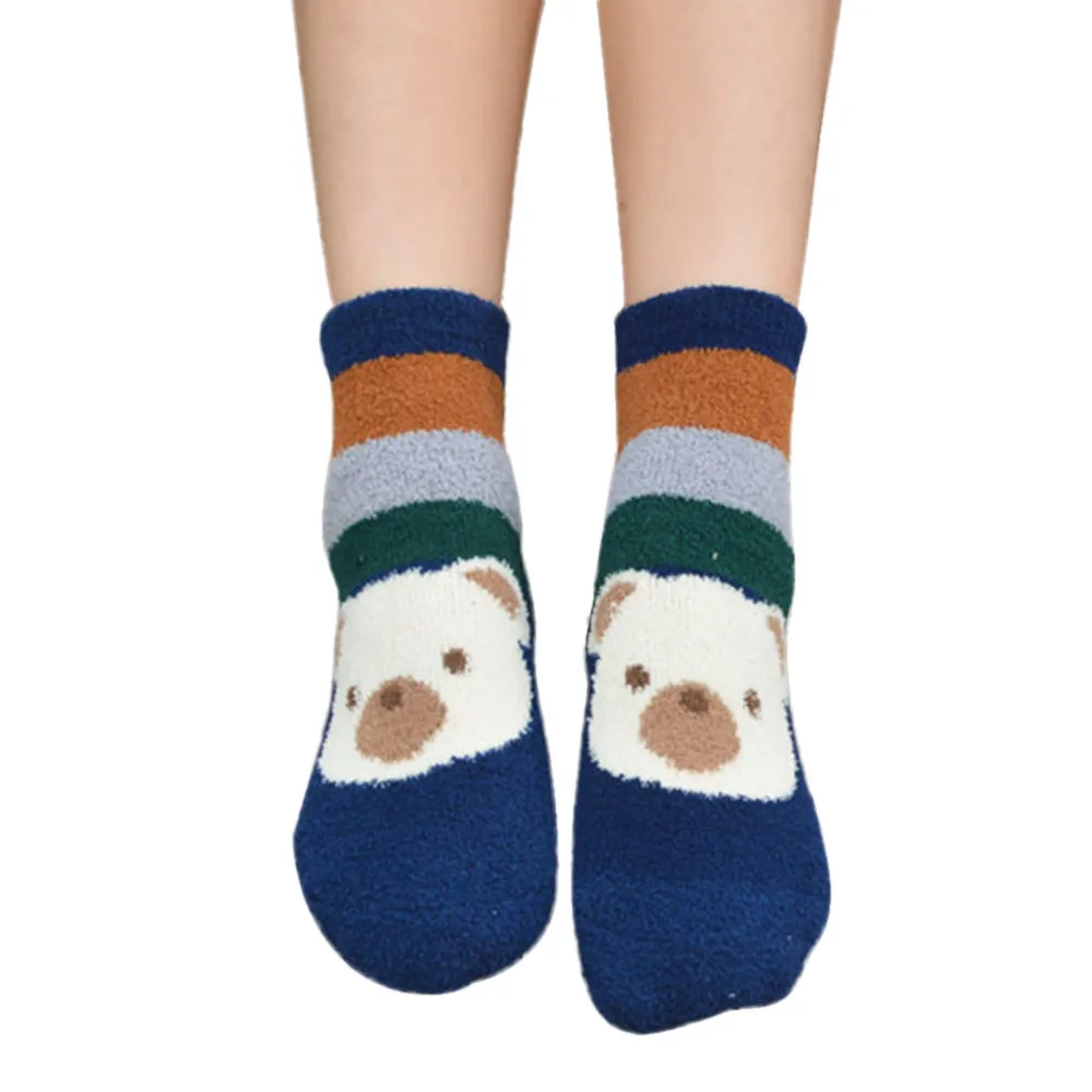 3D Women soft Cartoon Socks Coral Cashmere comfortable L50/0105 | Женская одежда