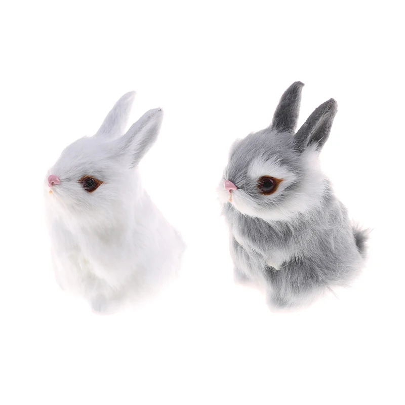 Детская миниатюрная имитация 11 см милые искусственные животные маленький кролик