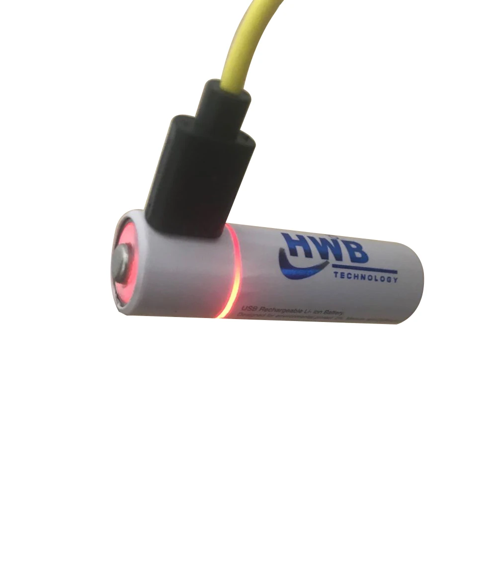 2 шт. перезаряжаемые литий ионные USB батареи 1 5 в AA 1200 мАч|Перезаряжаемые батареи| |
