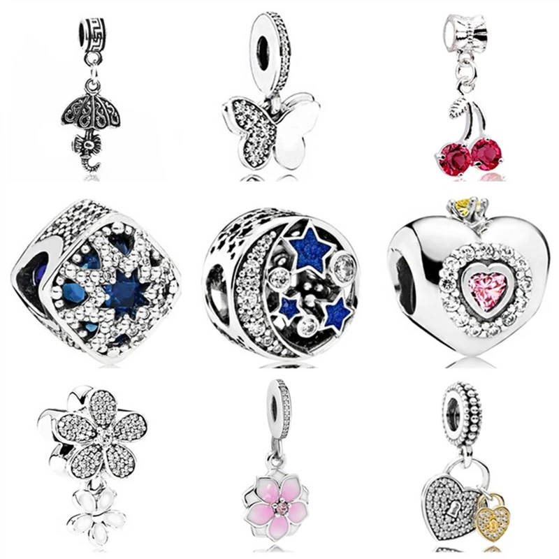 Браслеты-подвески Btuamb большие и маленькие подвески в виде совы бабочки вишни