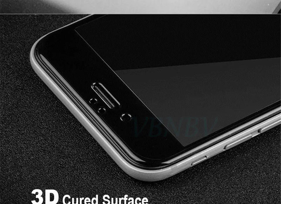 VBNBV 3D закаленное стекло для iPhone 7 8 6 6s Plus 5 5S SE 9H полная Защита экрана для iPhone X XR XS Max Защитная стеклянная пленка