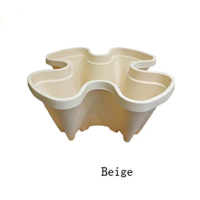 Beig flower pots NatureHydro еда Гарда цветок пластиковые горшки - Цвет: Beig flower pots