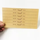 Винтажная длинная полоска 60 шт.лот, стикеры из крафт-бумаги в естественном стиле для самостоятельного изготовления подарков ручной работы, наклейки для запечатывания стеклянных банок