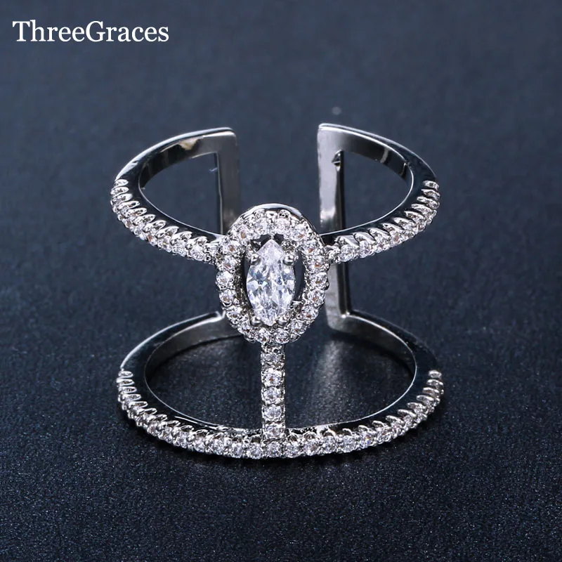 ThreeGraces новейший дизайн двойные круглые кресты длинные большие кольца полностью