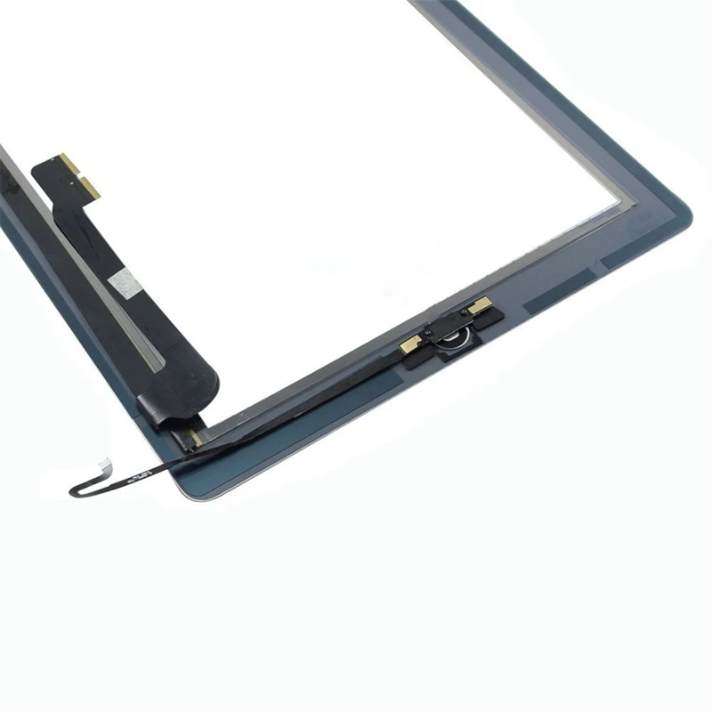 1 шт. для iPad 4 A1458 A1459 A1460 сенсорный экран с кнопкой Home для iPad 4 Переднее стекло дисплей Сенсорная панель Замена