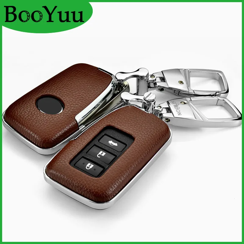 Чехол для ключей BooYuu ABS + брелок из воловьей кожи Lexus RX270 ES250 NX200t E200 CT200h GS IS NS ES NX