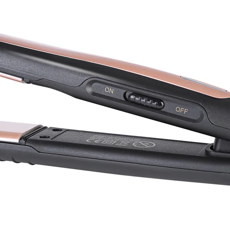 Pro Tourmaline Ceramic Hair Straightener Flat Iron Styling Tool 100-240V With Electric Thermostat Straight Perm Hairdresser | Красота и
