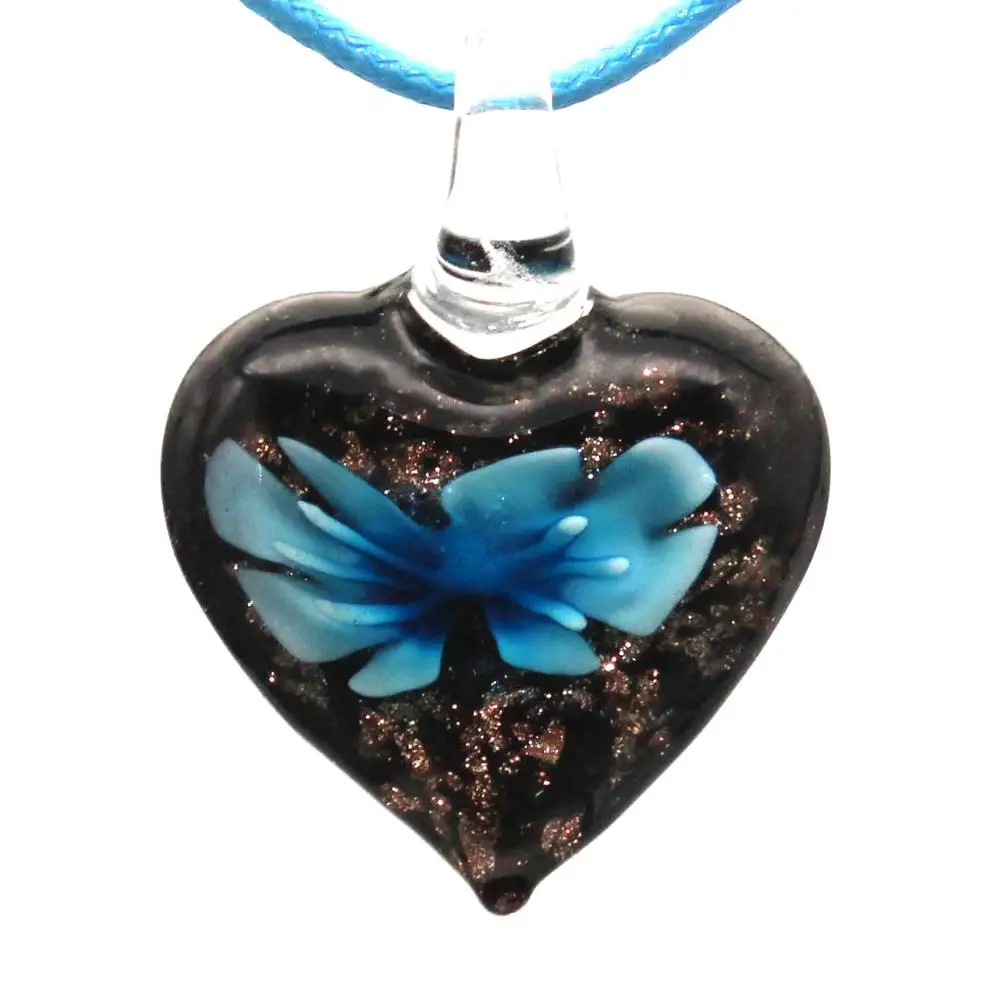 Стеклянные подвески из муранского стекла с изображением цветка стеклянные для