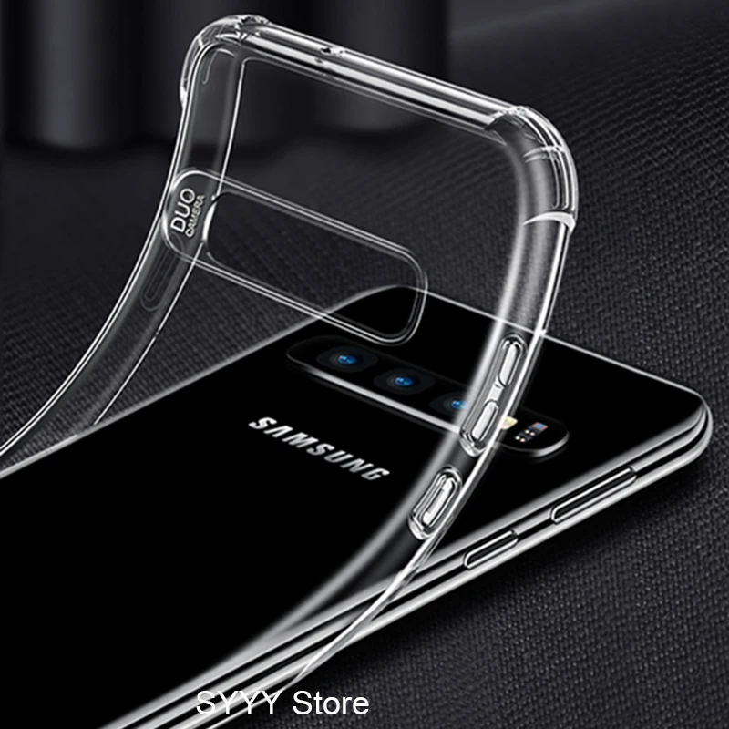Прозрачный чехол для телефона Samsung Galaxy A40 A30 A50 S10 S9 S8 Plus Note 9 8 S6 S7 Edge J4 A7 A5 2018 HD мягкий