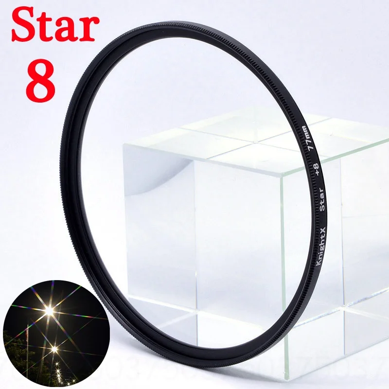 KnightX UV CPL ND Star фильтр для объектива камеры для canon nikon 49 мм 52 мм 55 мм 58 мм 62 мм 67 мм 72 мм 77 мм фото 400d набор 50d цветной комплект