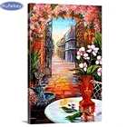 5D алмазная живопись сделай сам, вышивка крестиком во французском дворе, ландшафте, украшение для дома, полноразмерная Алмазная вышивка, распродажа