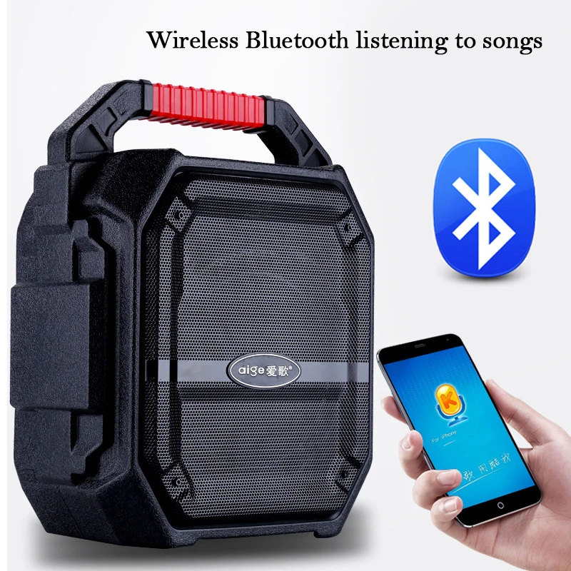 Standard Беспроводная акустическая система портативный мощный Bluetooth совместимый открытый звук динамик MP3 FM радио Поддержка AUX USB TF - Цвет: Standard