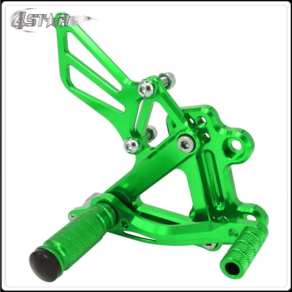 Алюминиевые Регулируемые подножки для мотоцикла с ЧПУ KAWASAKI Ninja ZX6R 99 02 ZX9R 03 ZZR600 05