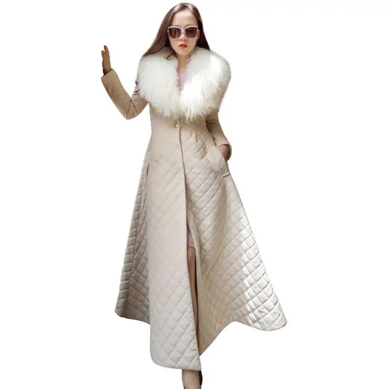 Ropa mujer invierno 2021 европейский стиль элегантный тонкий настоящий большой Монголия