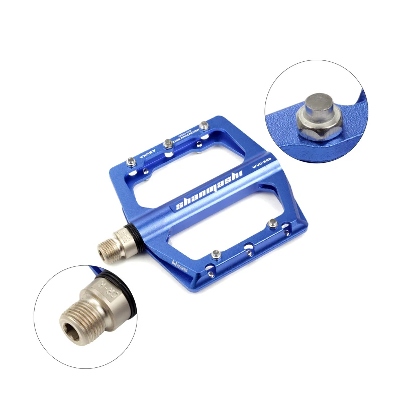 

Outdoor Ultralight Aluminum Mountain Bike 9/16" 4 Bearings Pedals MTB BMX Platform Pedal Cycling Fixed Gear Bicycle Parts 350g