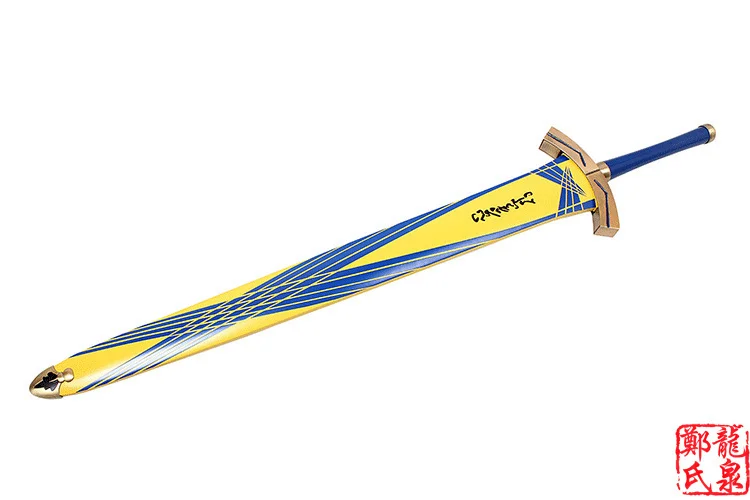 For Fate/Stay Night Saber Lily 45&quot Real Carbon Steel Cosplay Prop Swords With Wooden Scabbard Excalibur Sword New Brand | Дом и сад
