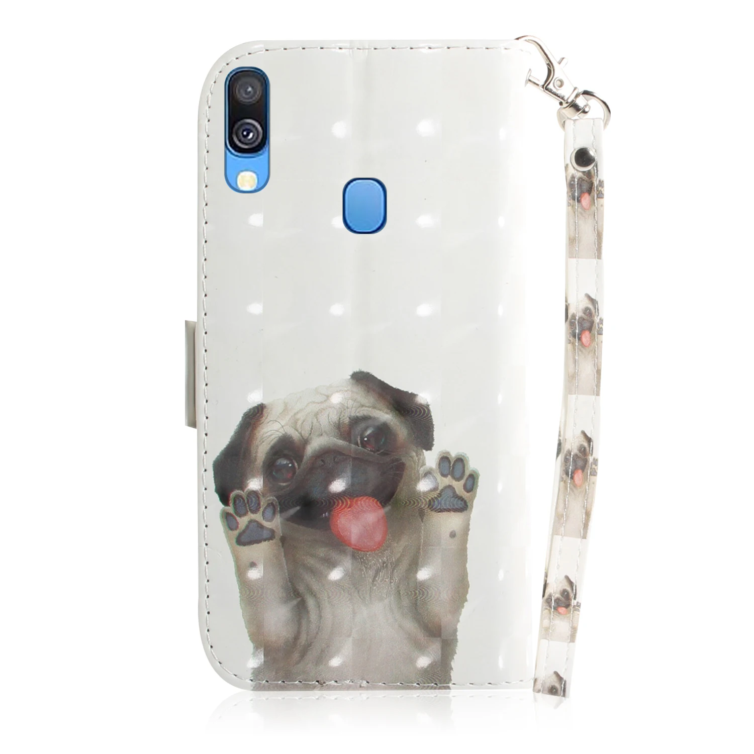 Чехол для телефона Etui Coque крышка чехол для samsung Galaxy A10 A20 A30 A40 A50 A60 A70 A80 A90 M10 M20 M40 чехол с 3D Cat Чехол-Кошелек на липучке