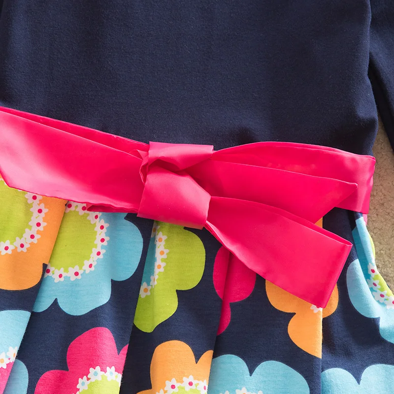 Dxton летнее платье для девочек принцессы с героями мультфильмов Лоскутная детская