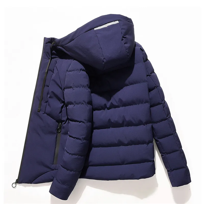 Мужское зимнее Новое повседневное модное пальто теплое плотное приталенное