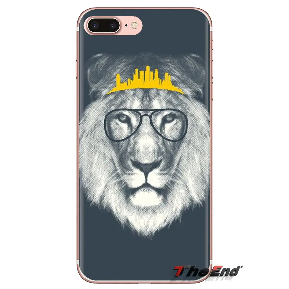 Силиконовый чехол стильная туземная Лев пастельно-обложку для samsung Galaxy S3 S4 S5 мини