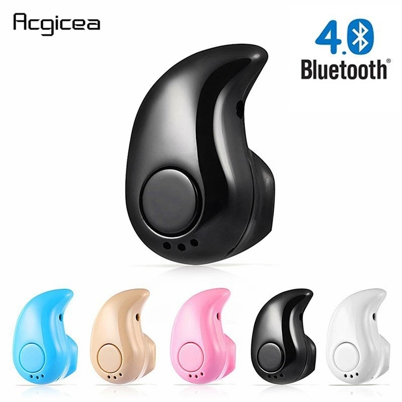 Мини беспроводные Bluetooth наушники в ухо спортивные с микрофоном Handsfree гарнитура
