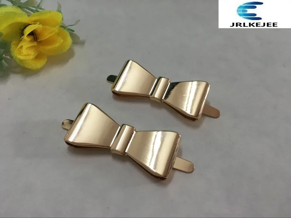 Бесплатная доставка (2 шт./лот) красивые сандалии с золотым бантиком на кнопках DIY