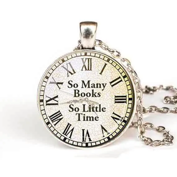Ожерелье с кулоном в стиле стимпанк так много книг мало времени ожерелье новая