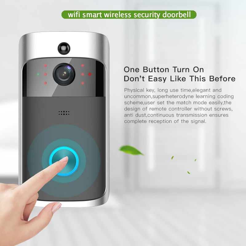 Zaiyou WiFi умная беспроводная камера безопасности HD 1080p ночное видение видеодомофон