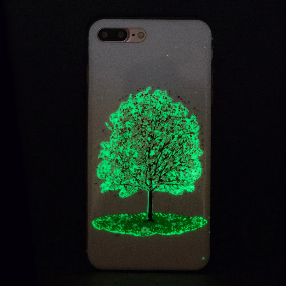 Luminous Glass Phone Case For iPhone 6s 7 8plus Back Cover for X XS MAX LED Huawei P8 P9lite SamsungS7 |