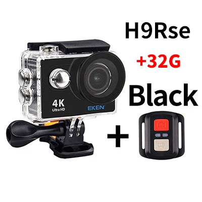 Оригинальная Экшн-камера eken H9/H9R Ultra 4 K HD Wifi, водонепроницаемая, 170D, 1080 p, 60 кадров в секунду, для подводного плавания, 4 K pro, Спортивная камера - Цвет: H9Rse Black 32G