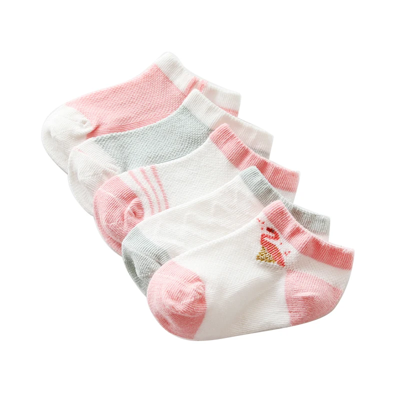 1-3Year Baby Socks Newborn 5Pairs/lot Baby Socks Summer Mesh Thin Baby Socks for Girls Cotton Newborn Boy Toddler Socks for 0~3 Year - Цвет: 1-3Year