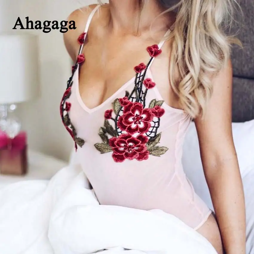 Ahagaga 2017 Лето Комбинезон Женщины Комбинезоны Мода Женщин Сексуальное Тощие Боди