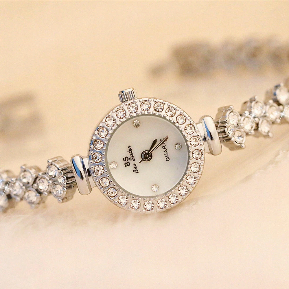 Часы женские кварцевые под розовое золото с бриллиантами|Женские часы-браслеты| |