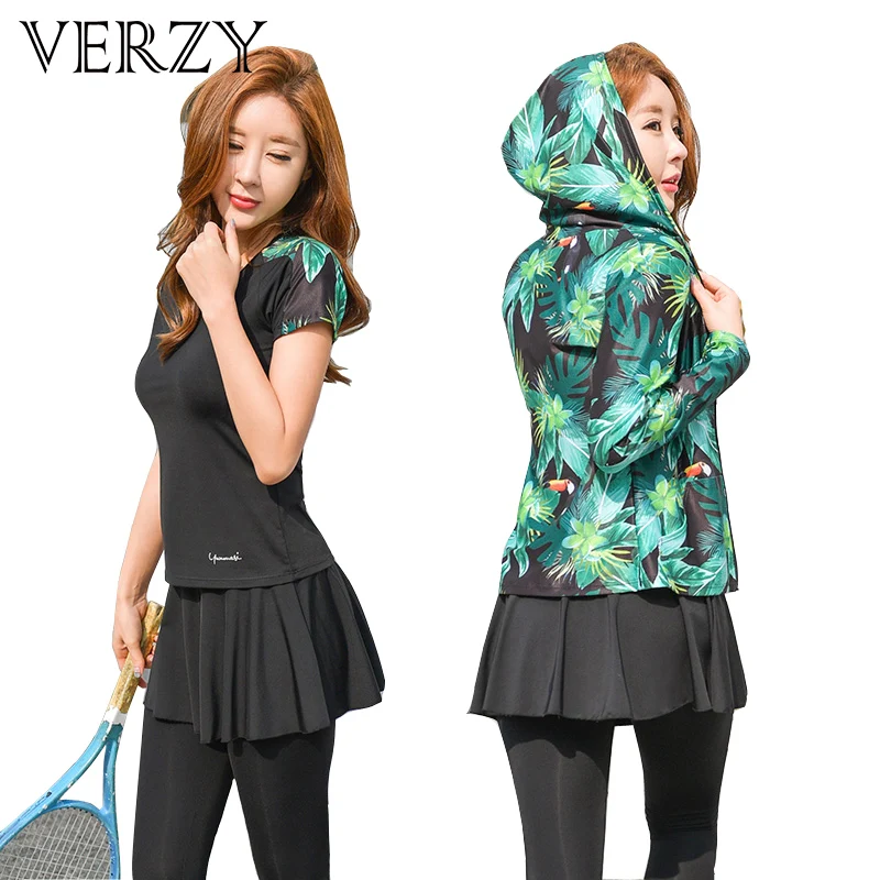 Hot Gym Suit Women Fitness Yoga Set Pants+Sports Bras+Shirts+Jacket 4 Pieces Breathable Jogging Sport Suits Quick Dry Sportswear | Спорт и