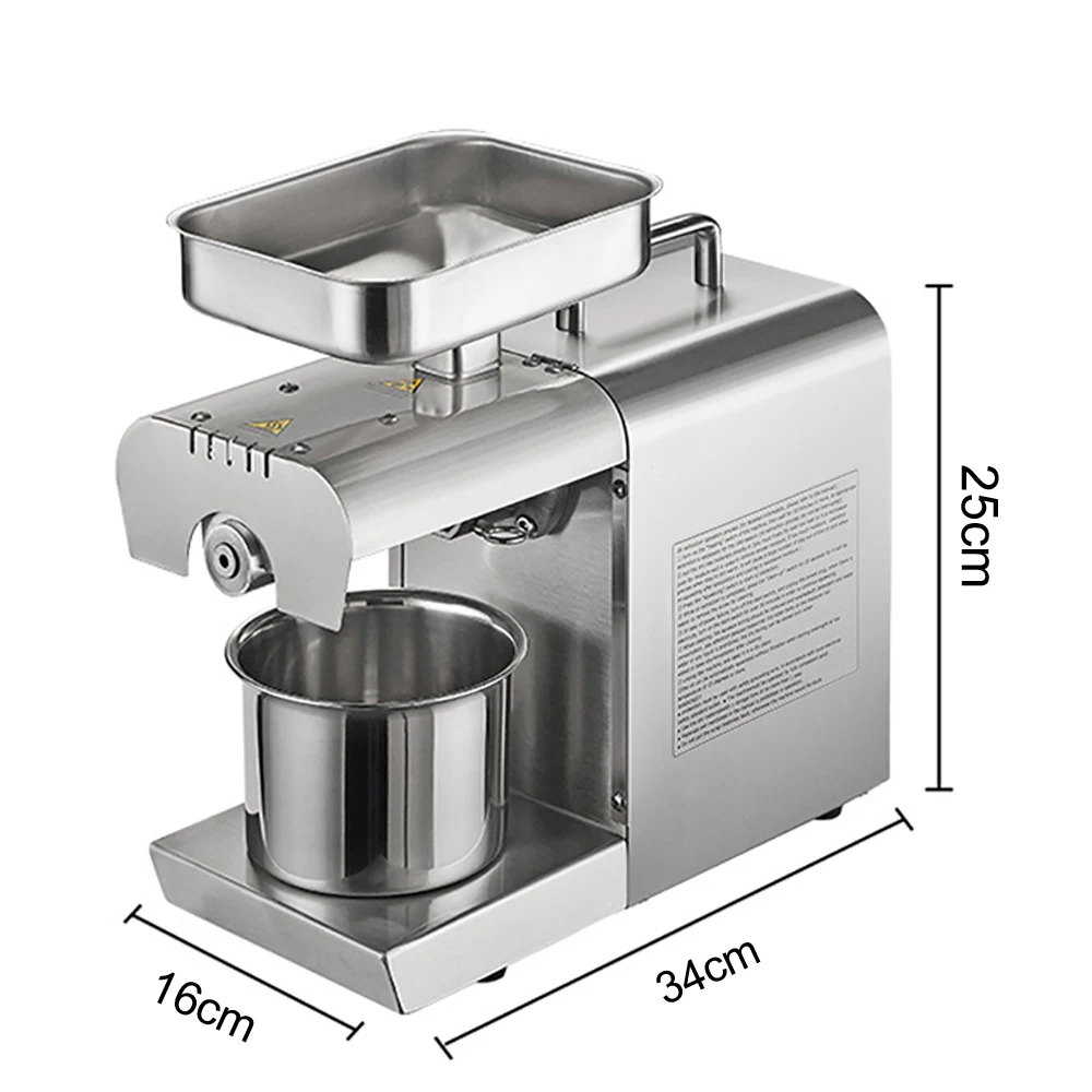 Automatic hot and cold commercial oil press machine squeeze peanut sesame presser high extraction rate | Бытовая техника