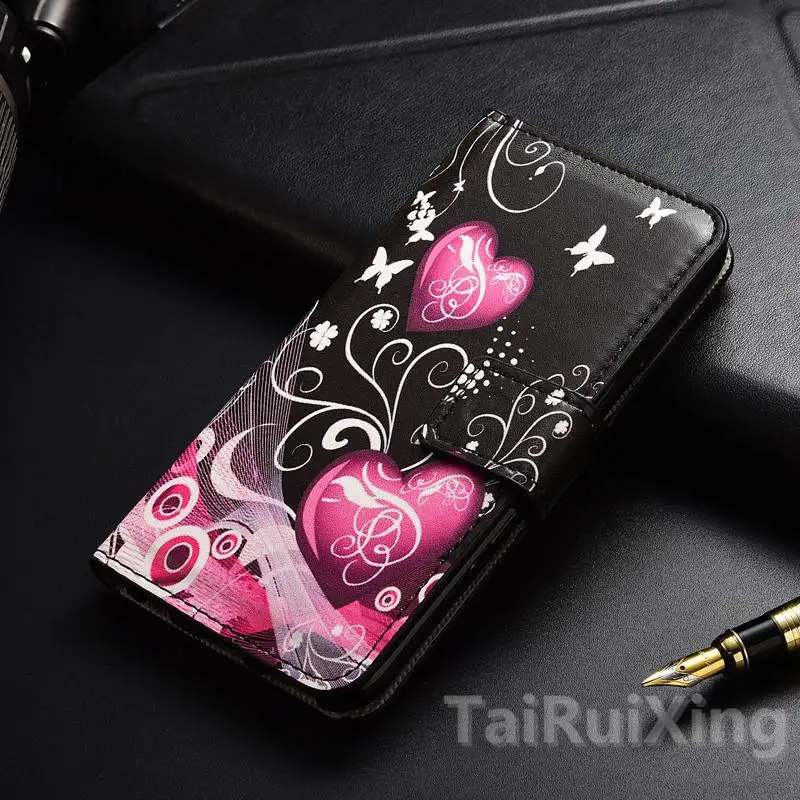 Роскошный кожаный флип кошелек Love Heart мягкий чехол из ТПУ для LG G2 Mini G3 G4 G5 Stylus D680 D690