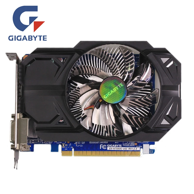 Gigabyte GTX 750 1 ГБ Графика карты gv n750oc 1gi 128bit GDDR5 видео для NVIDIA GeForce GTX750 HDMI DVI